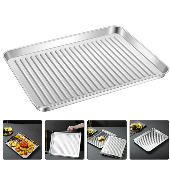 HAMPPLIES Stainless Steel Baking Sheet Convenient Baking 1Pack