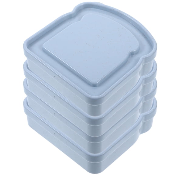 HAMPPLIES Reusable Lunchable Containers Set of 4 - , Leakproof Food Storage Boxes for Kids and Adults