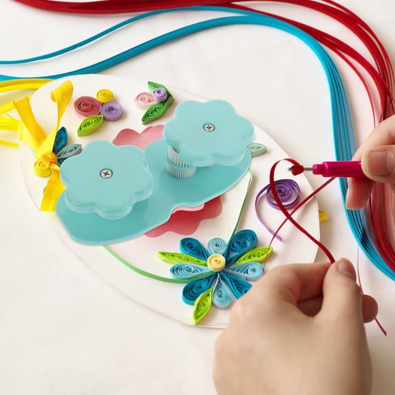 HAMPPLIES Reusable Plastic Paper Quilling Wave Shaper Tool in Rosy Color for Crafting and Art Projects