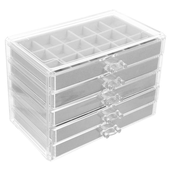 HAMPPLIES Rock Collection Box Protection Transparent 1 Set 9.3X6.7X5.1in