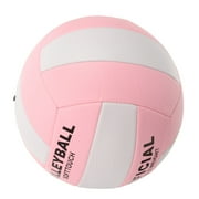 HAMPPLIES Round Pink White 1Pack Volleyball Setting Trainer for Indoor Competition Games