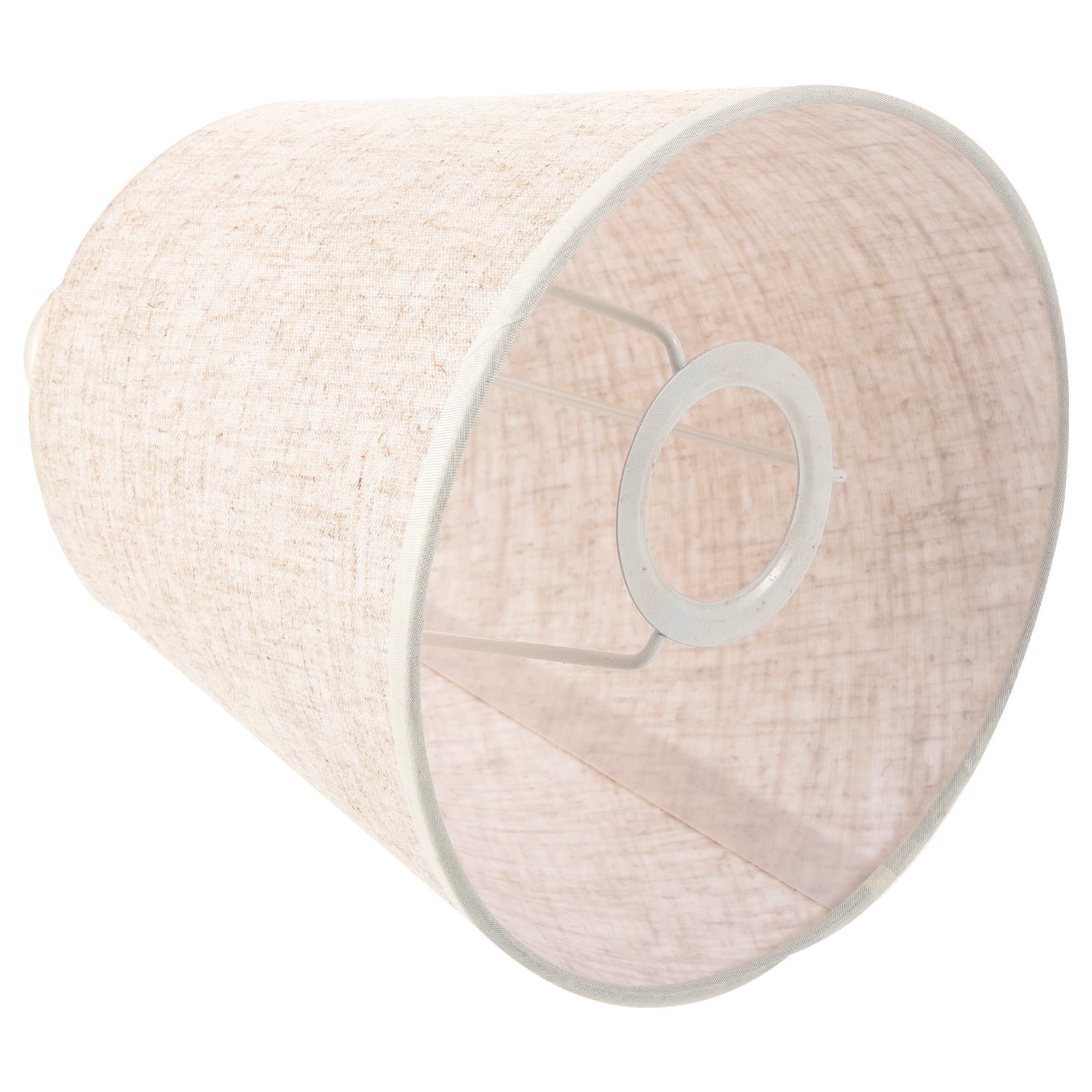 HAMPPLIES Beige Metal Frame Fabric Lampshade for Table and Floor Lamps ...