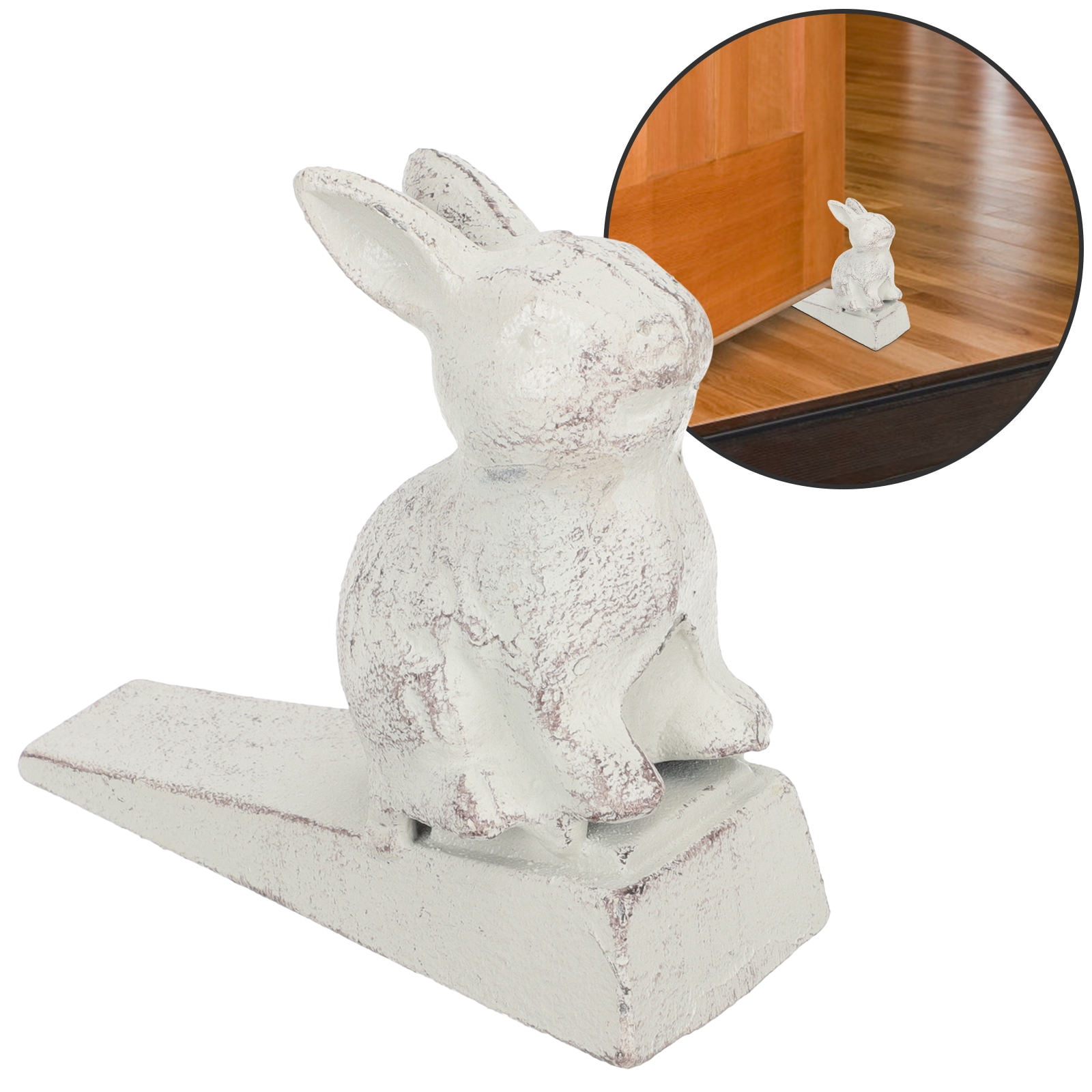 HAMPPLIES Safety Door Stop Iron Made Rabbit Form 1Set - Walmart.com