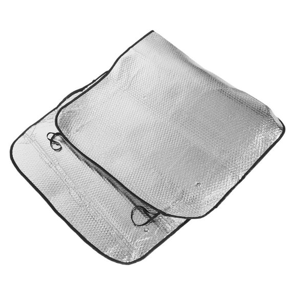 HAMPPLIES Shade Double Sided Silver Reflective Windshield Cover For Uv Protection Keep Car Interior Cool And Comfortable