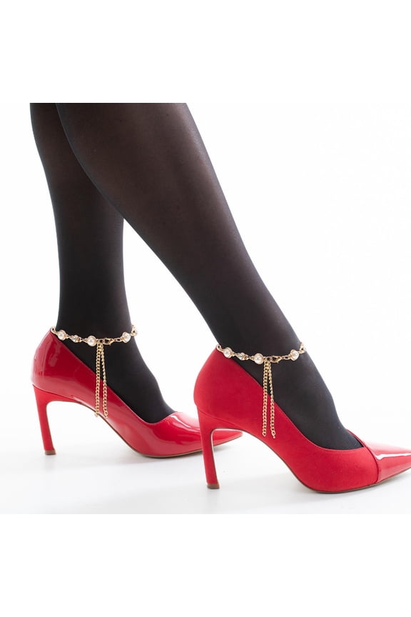 Shoe Slip Chain With Alloy Material For Pressure Relief And Comfort In High Heels 1 Pair