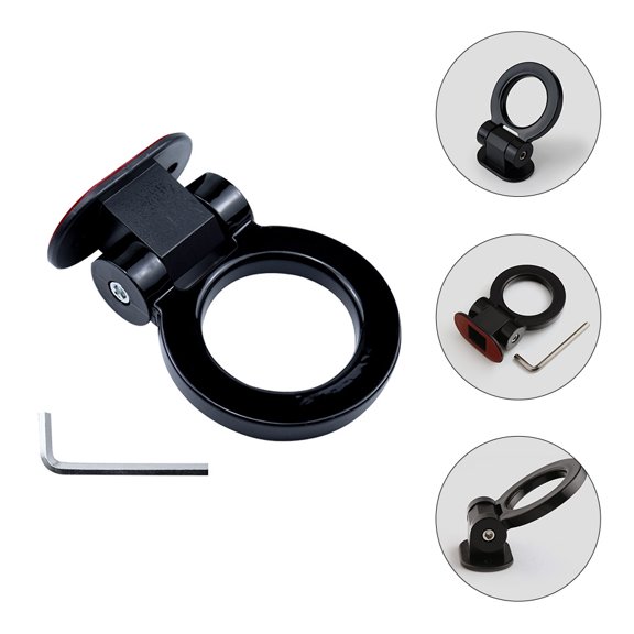 HAMPPLIES Simulation Trailer Tow Hook Black ABS Car Exterior Sticker for Truck Use