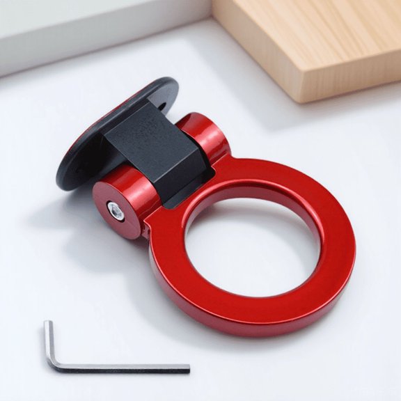 HAMPPLIES Vehicle Modified Trailer Hook Red ABS Tow Hook Decal with Stylish Design