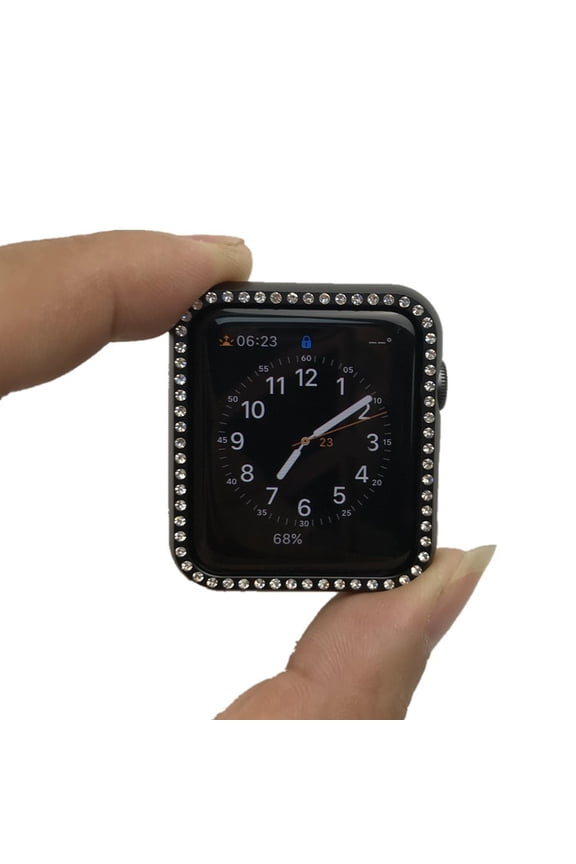 SmartWatch Case 1Pack with Rhinestones for Everyday Use 3.8 x 3.8 x 0.5in