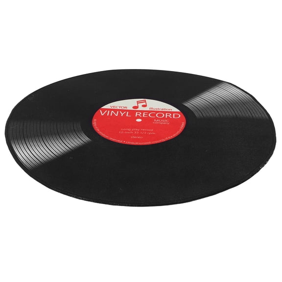 HAMPPLIES Soft Vinyl Music Room Rug with Noise Reduction, Stain Resistance, and Non-