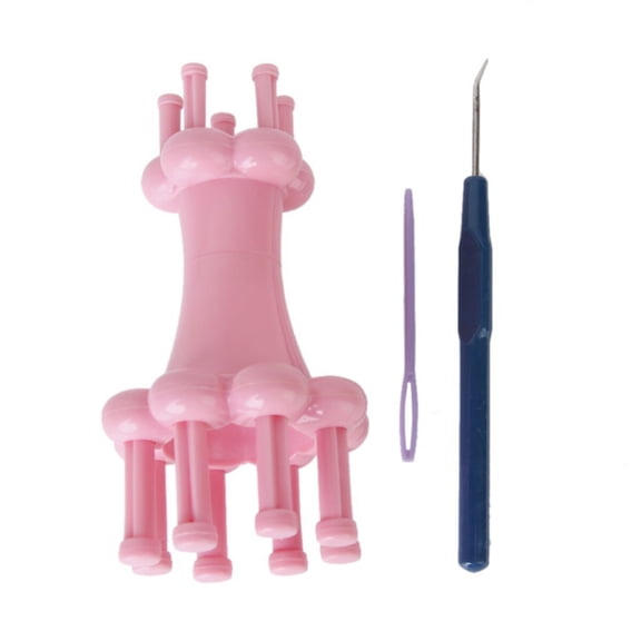 HAMPPLIES Spool Knitting Easy Knitting Tool for Experienced Crafters in Pink for Craft Projects 1 Set