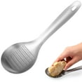 thumbnail image 1 of HAMPPLIES Spoon Shape Ginger Grater 1Pcs Garlic Garlic Crusher for Home Cooking, 1 of 8