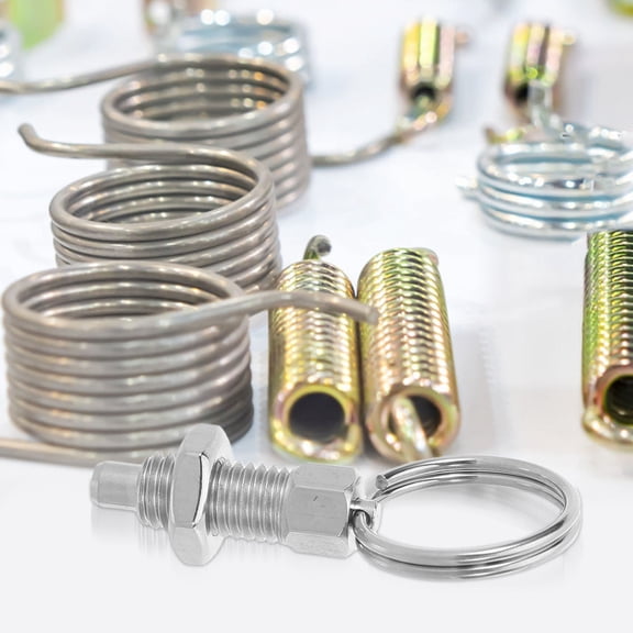 HAMPPLIES Stainless Steel Spring Plunger Set Screw Plated Silver for Home 2Pcs