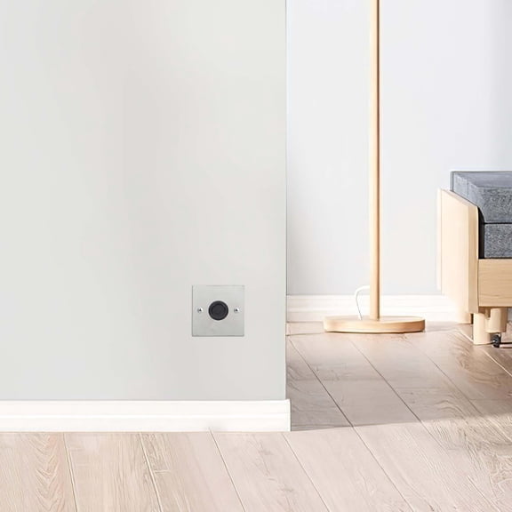 HAMPPLIES Stainless Steel Outlet Cover Plate Decorative Blank Wall Plate Durable Plated Silver Finish