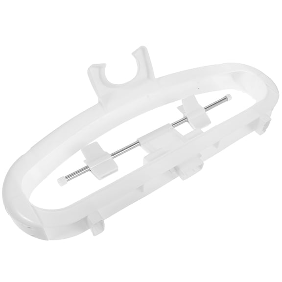 HAMPPLIES Plastic Foldable Clothes Steam Rack Hanger White for Replacing Hanging Ironing Rods