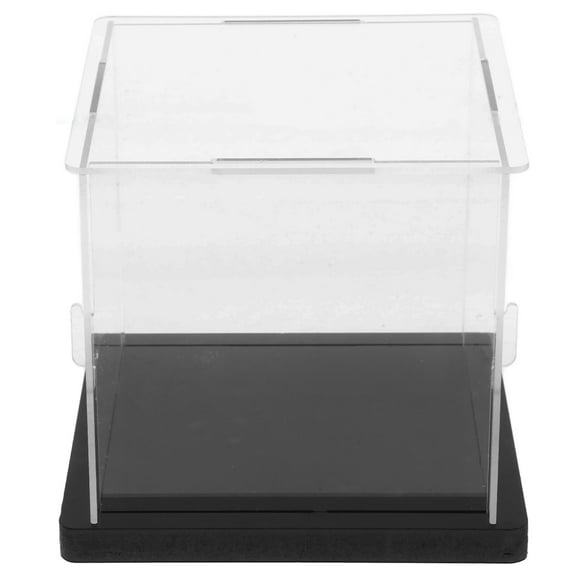 HAMPPLIES Tabletop Baseball Box Clear Baseball Stand 1Set for Sports Collectibles Simple Design Base