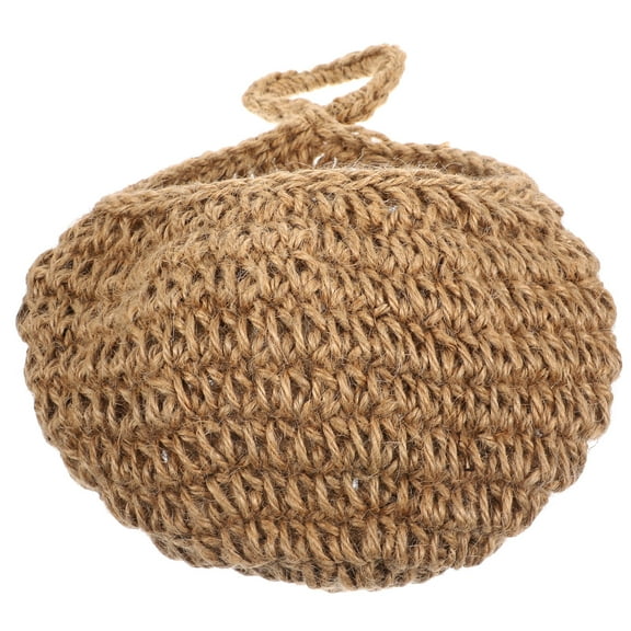 HAMPPLIES Jute Hanging Wall Basket Teardrop Planter Basket 1Set