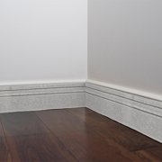 HAMPPLIES Plated Silver Self Adhesive Baseboard Border p Thickened Wall Trim for DIY Decoration