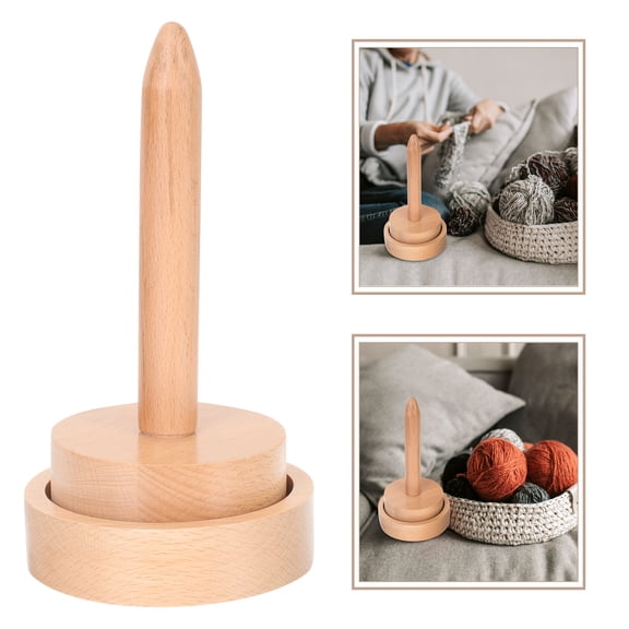 HAMPPLIES Thread Organization Spool Holder 21x11x11cm Wood Material For Quilting 1Pack