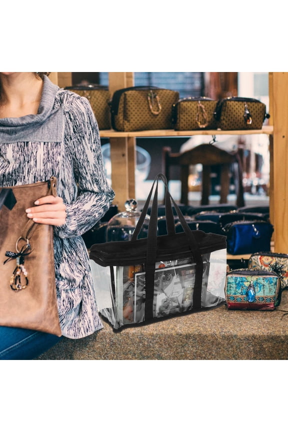 Transparent Small Clear Handbag with Large Capacity for Phone Keys and Tickets