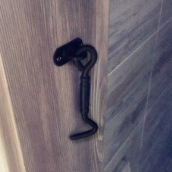 HAMPPLIES Barn Door Lock Stainless Steel Hook Lock with Privacy Hook for Indoor and Outdoor Use