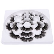 HAMPPLIES Artificial Eyelashes Black Fiber Dense Dazzling Party Makeup