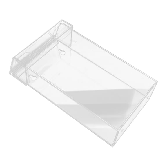 HAMPPLIES Wall Mounted Acrylic Brochure Box with Lid for Secure Outdoor Document Display