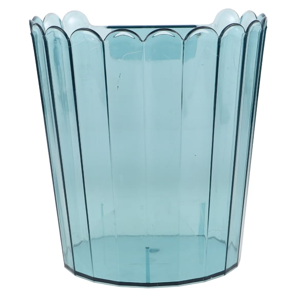 HAMPPLIES Wall Mounted Blue Hanging Trash Can for Kitchen Cabinet Doors Pet Material