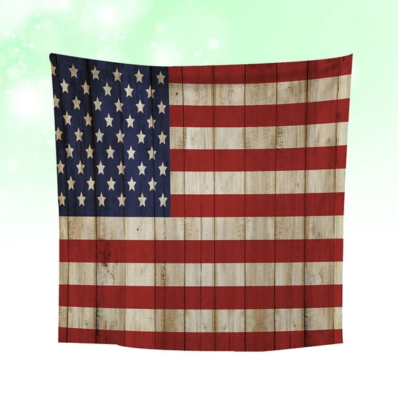 HAMPPLIES Wall Tapestry For Living Room American Flag Theme Backdrop Polyester Multi 1Pcs 59 X 51in