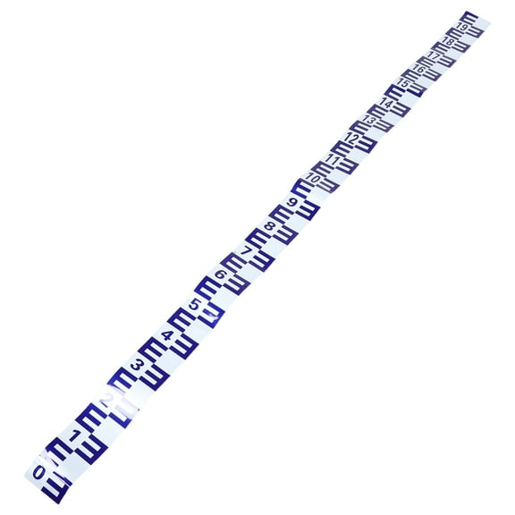 HAMPPLIES Water Gauge Measuring Sticker Reflective Design for Swimming Pool Monitoring Blue 1Set