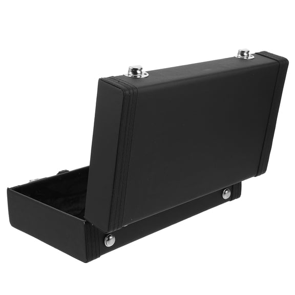 HAMPPLIES Waterproof Black PU Clarinet Case with Latch Lock and Convenient Handle for Storage