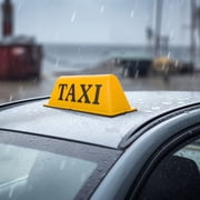 HAMPPLIES Yellow Taxi Roof Light, Magnetic Base Car Sign Lamp for All-Weather Use, Universal Vehicle Accessory