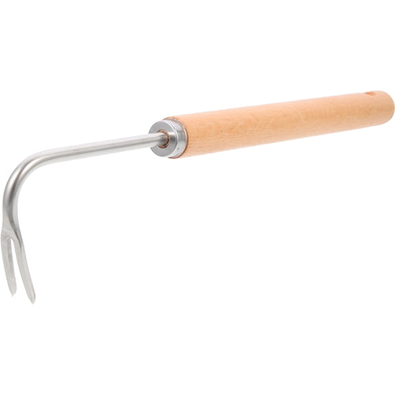 HAMPPLIES Manual Weeder Rake Stainless Steel 1Pack 15In