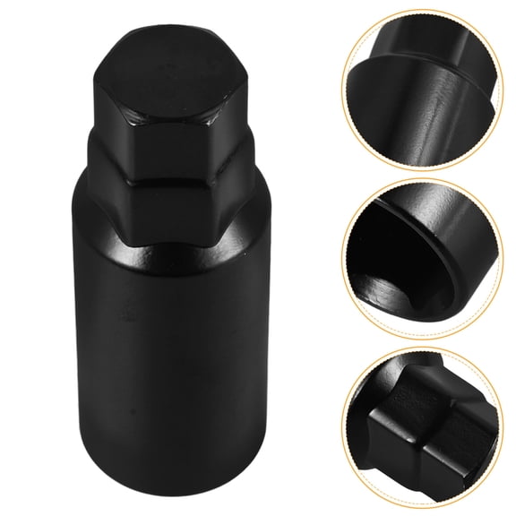 HAMPPLIES Black 16.5mm External Wheel Hub Nut Socket Tool for Car