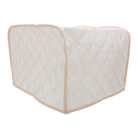 HAMPPLIES White Polyester Bread Machine Dust Cover, Protective Kitchen Appliance Cover for Bread Maker Countertop Storage