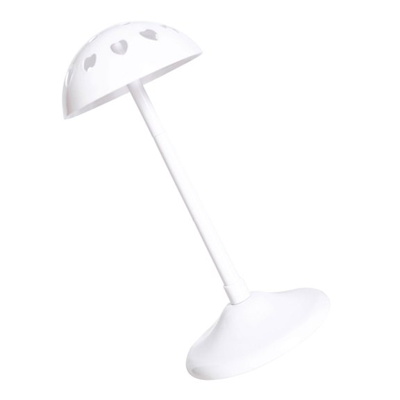HAMPPLIES White High Density Plastic Wig Head Display Rack for Shops and Home Use