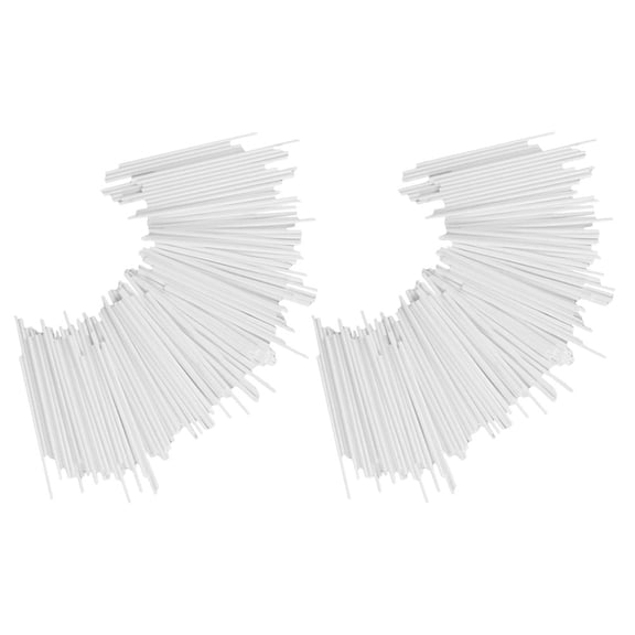 HAMPPLIES White Paper Lollipop Rod 200Pcs 8X0.16In For Diy Candy Making Tools