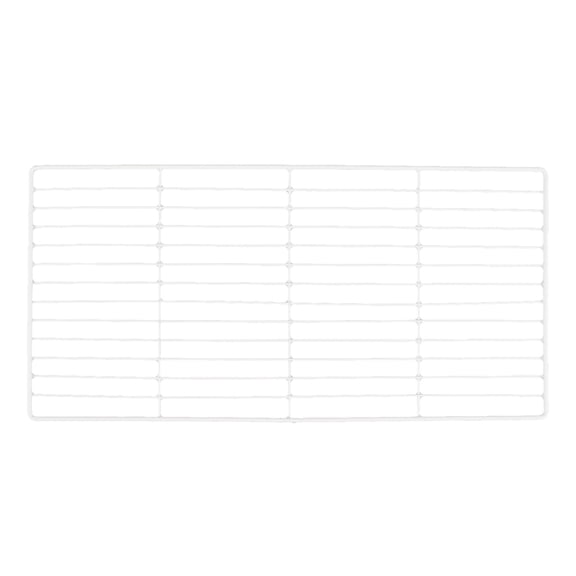 HAMPPLIES White Wire Freezer Shelf Organizer Metal Rack with Detachable Design and Sturdy Structure for Storage
