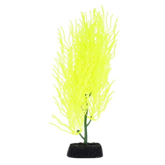 HAMPPLIES plant Artificial Hornwort Plant Yellow Silicone Aquarium Setup 1Pack