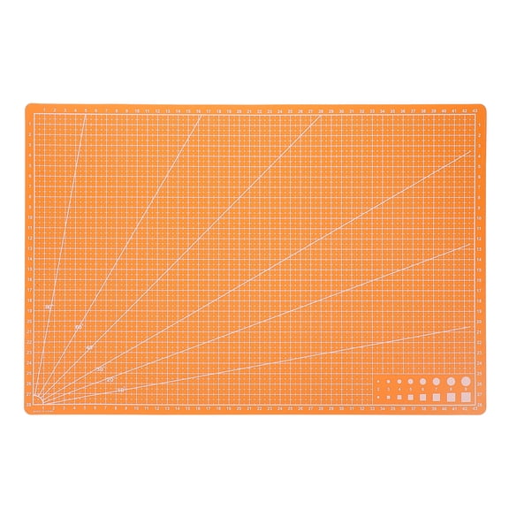HAMPPLIES Orange Reusable PP Craft Cutting Mat 1-Pack for Home , Engraving, Art Projects, and Tool Use