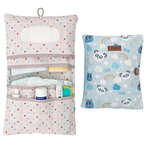 HAMUR HOME Baby Diaper Bag Organizer – Travel-Friendly, Compact & Foldable | Stroller Pouch for Newborn Essentials – Must-Have for Boys & Girls (Dream)