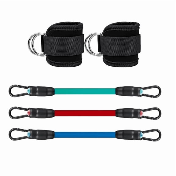 HAN.1 Ankle Straps Resistance Bands Set Fitness Workout Exercise Equipment Ankle Weight Yoga Elastic Fitness Band For Gym Man Woman