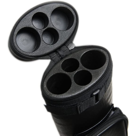 HAN'S DELTA 2x2 Hard Pool Cue Billiard Stick Carrying Case, (Several Colors Available) (Black Oval)