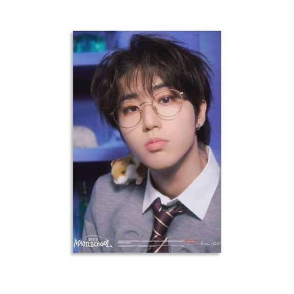 HAN Stray Kids 4th FANMEETING SKZ S MAGIC SHOOL ALBUM COVER IDOLS ARTIST ARTIST IDOLS SINGER Poster Decorative Painting Canvas Wall Art Living Room Posters Bedroom Painting