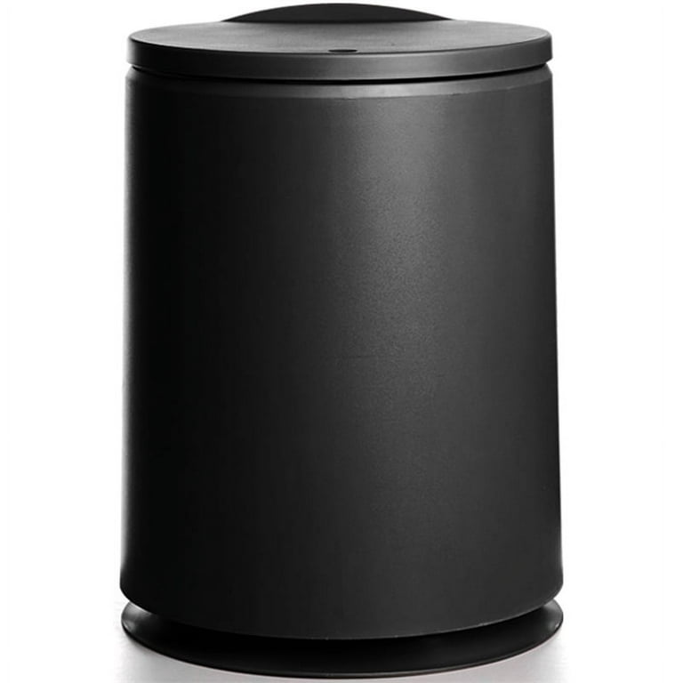 10-liter-2.6-gallon-round-trash-can-with-press-top-lid-garbage-bin-for-home-office-bathroom-black  – HANAMYA