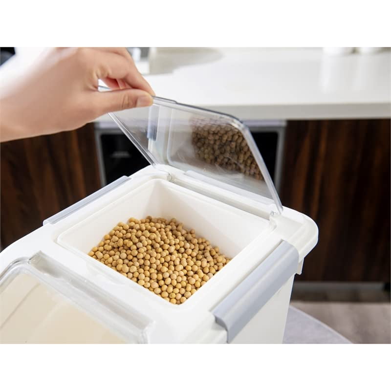 HANAMYA 25 Liter / 27 lbs Pet Food Storage Container with Measuring Cup