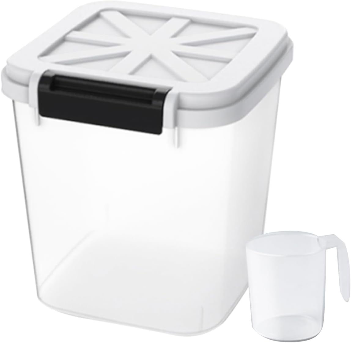 HANAMYA 30 LB Rice Storage Container with Measuring Cup, BPA free, For
