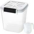 HANAMYA 30 LB Rice Storage Container with Measuring Cup, BPA free, For