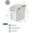 thumbnail image 1 of HANAMYA Rice Storage Container with Measuring Cup Grain | Pet Food | Flour|40 lb - 2 Piece, 1 of 5