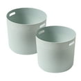 thumbnail image 1 of HANAMYA Storage Laundry Basket 27 Liter in Mint (Set of 2), 1 of 5