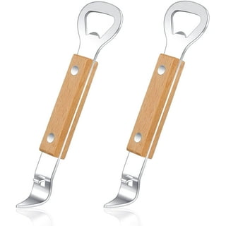 Winco CO-303 Can Tapper/Bottle Opener with Wooden Handle